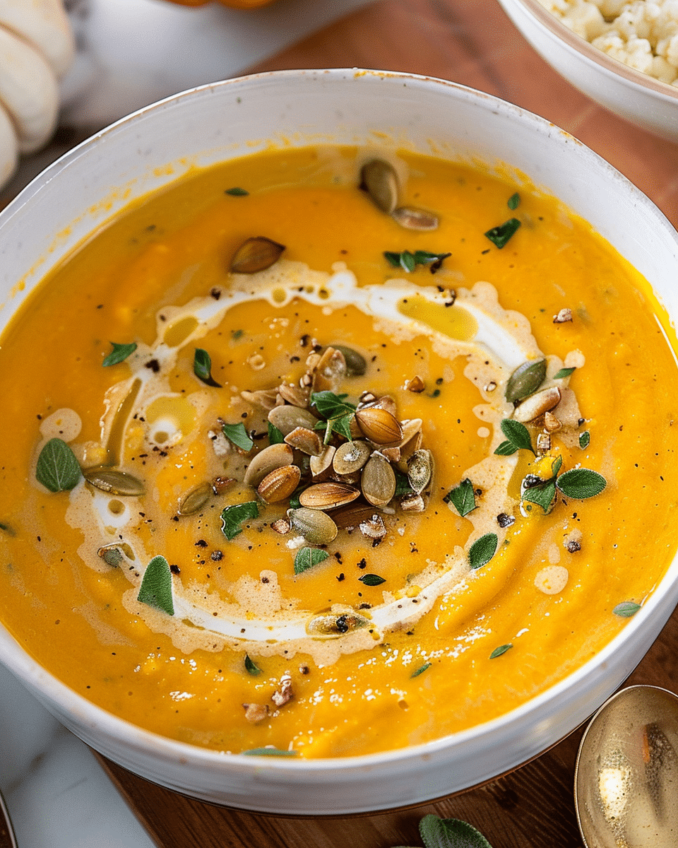 High Protein Pumpkin Soup With Cottage Cheese