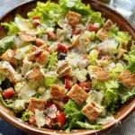 Italian Chopped Salad with Pizza Croutons