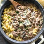 Slow Cooker Creamy Beef Stroganoff