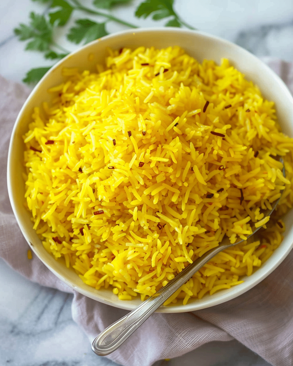 Fluffy Saffron Rice