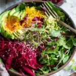 Raw Beet Salad with Avocado