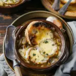 French Onion Soup with Garlic Butter Croutons