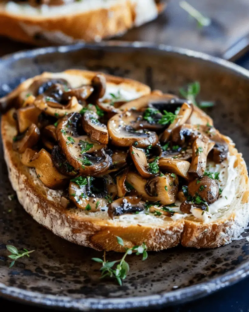 Fall Musroom Toast Mushroom Toast | TheFamilyCooking