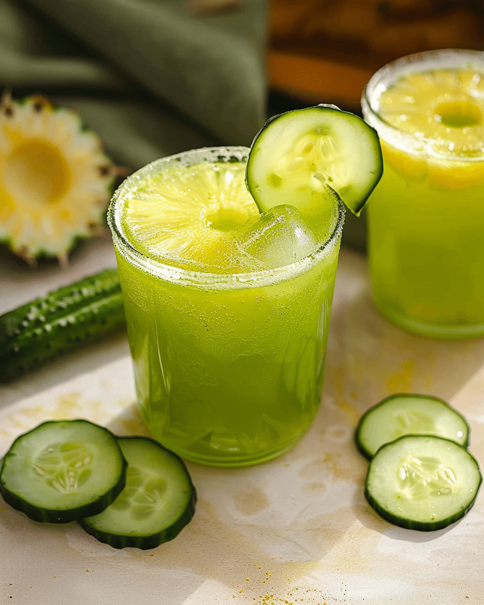 Pineapple and Cucumber Juice