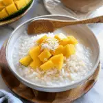 Sweet Coconut Sticky Rice with Mango