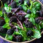 Blackberry Salad with Arugula and Basil