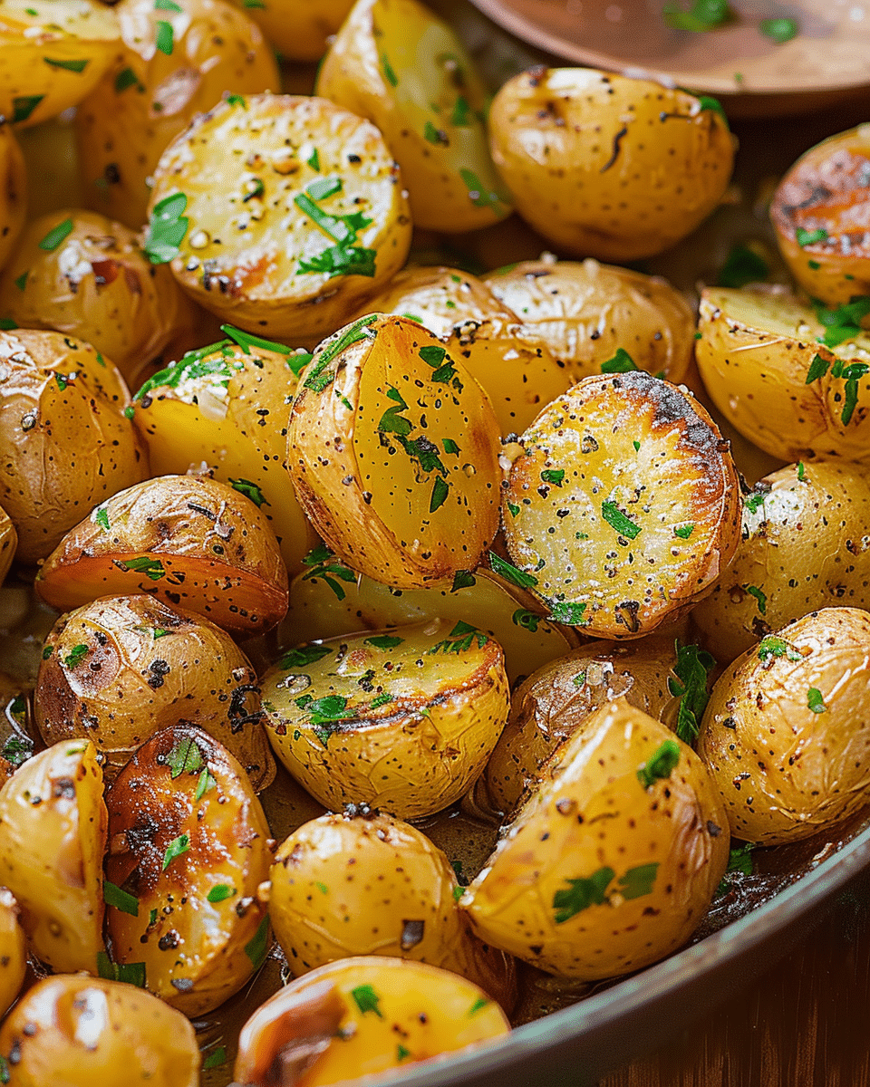 Lemony Roasted Baby Potatoes