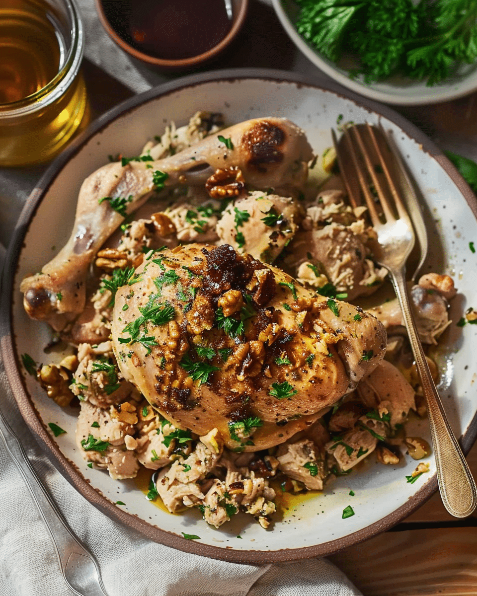 Circassian Chicken with Walnut Sauce