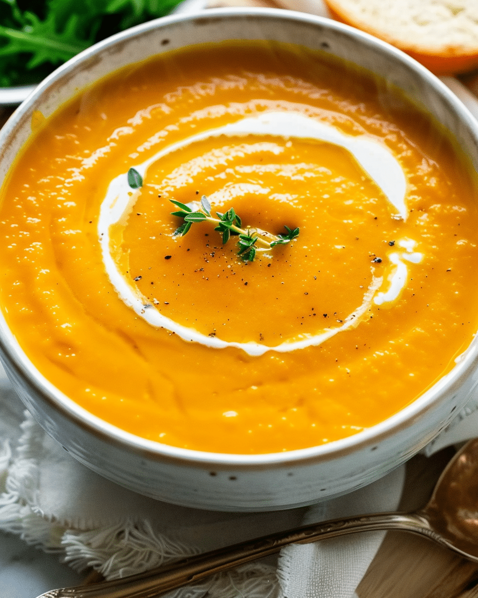 Creamy Roasted Carrot Soup