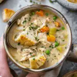 Easy Rotisserie Chicken Pot Pie Soup