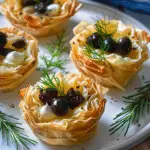 Fennel-Orange Phyllo Cups with Oil-Cured Olives