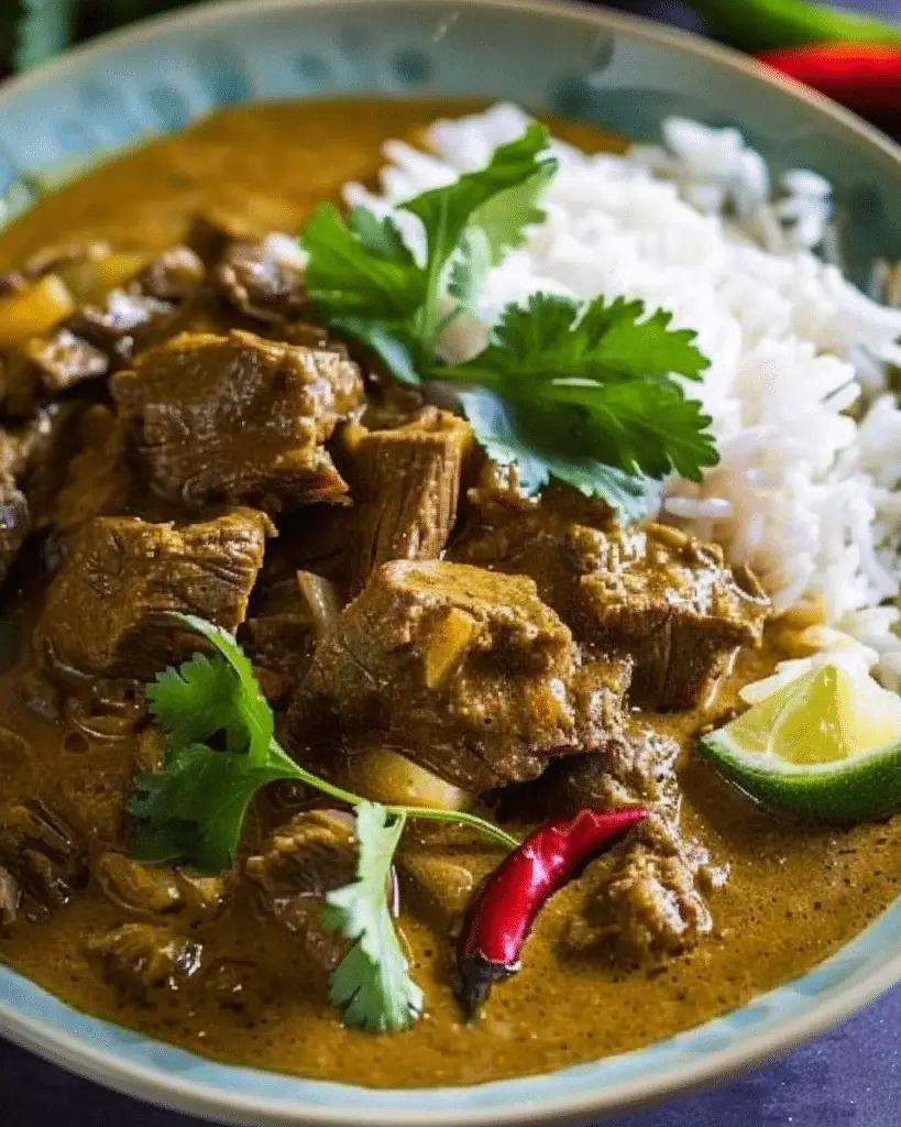 Coconut Beef Curry | TheFamilyCooking