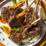 Saffron-Marinated Lamb Lollipops