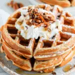 Healthy Carrot Cake Waffles
