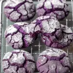 Ube Crinkle Cookies
