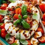 Burrata with Tomatoes and Basil