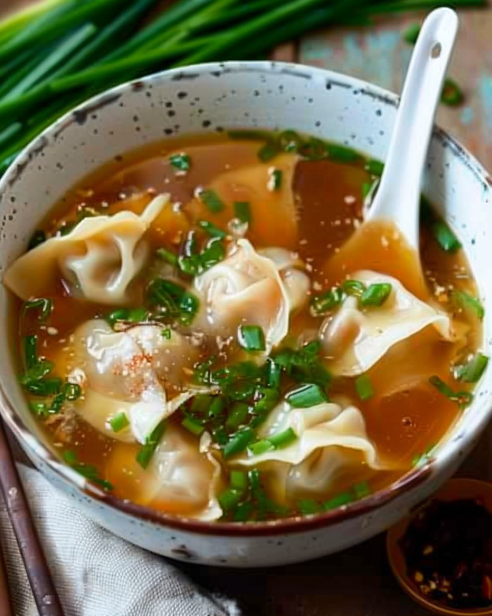 Deconstructed Wonton Soup