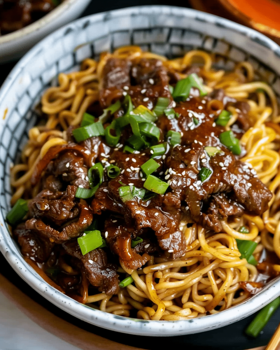 Black Pepper Beef Noodles