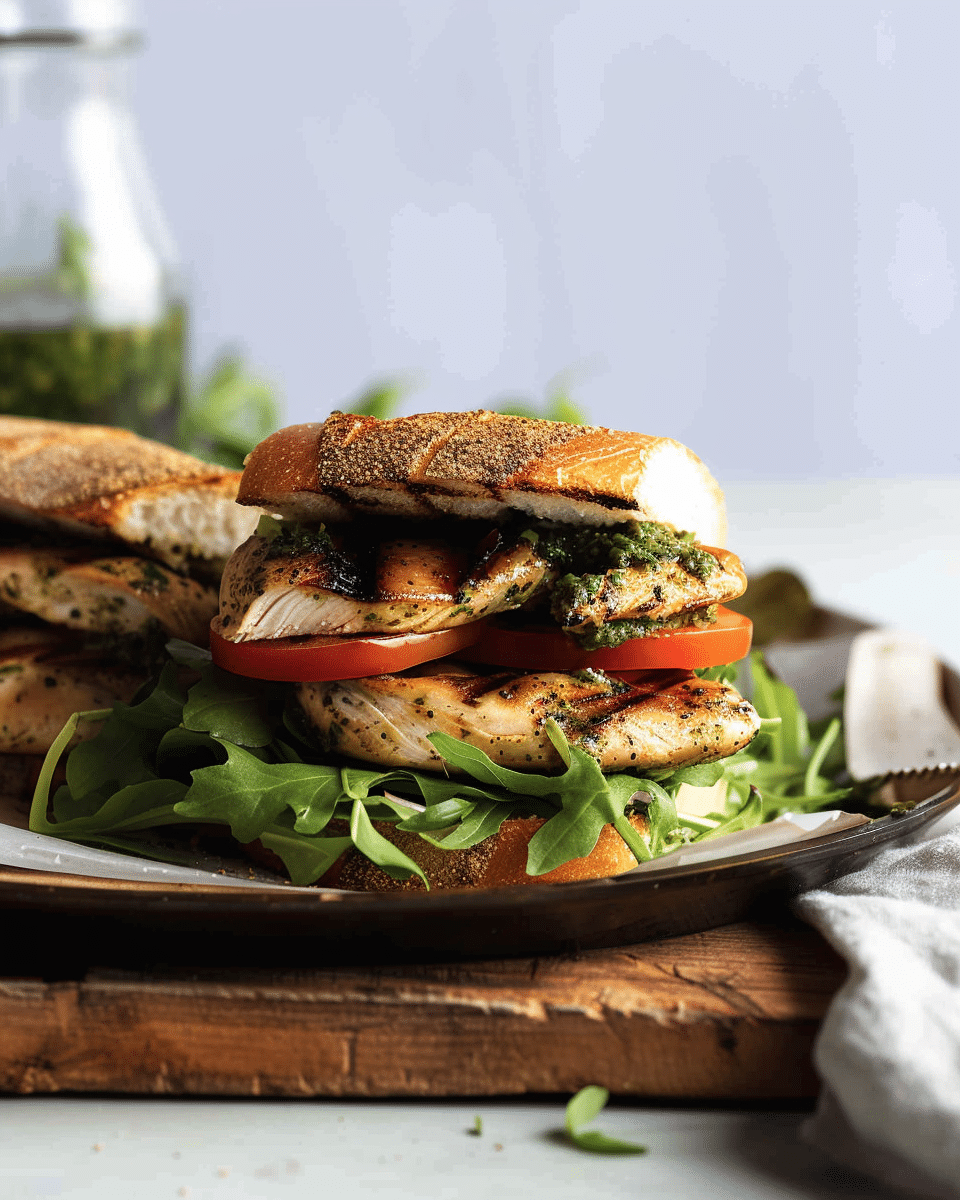 Chicken Pesto Sandwich