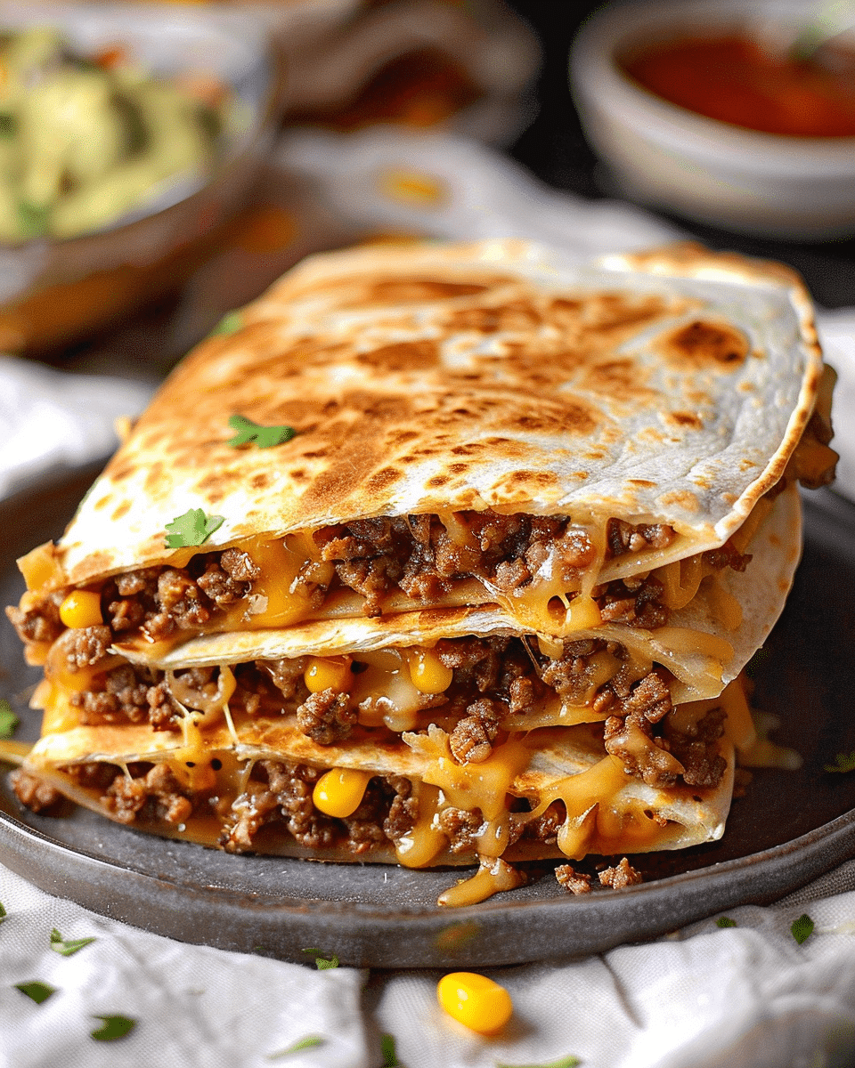 Ground Beef Quesadilla