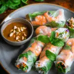 Vietnamese Summer Rolls with Peanut Dipping Sauce