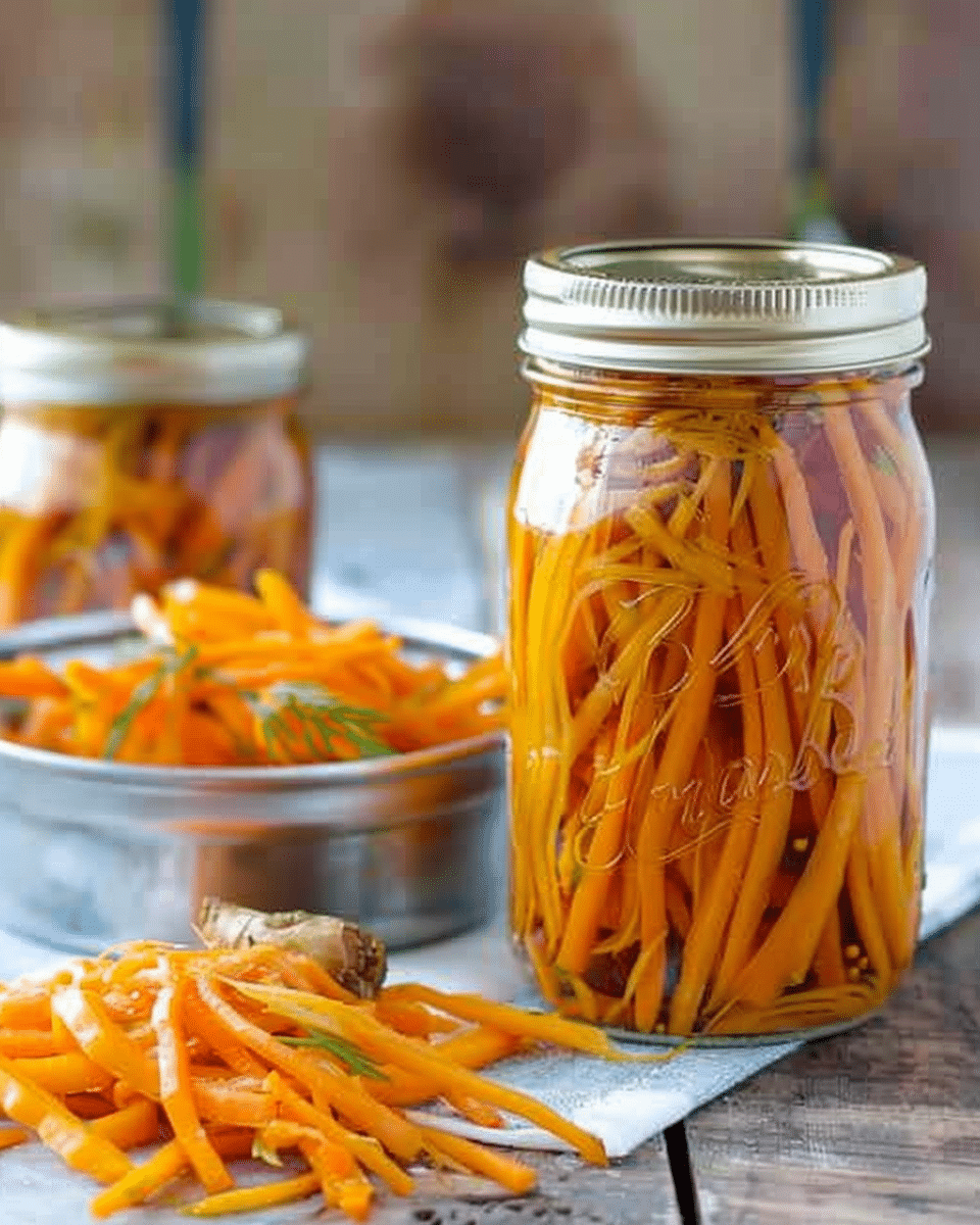 Ginger Pickled Carrots Recipe