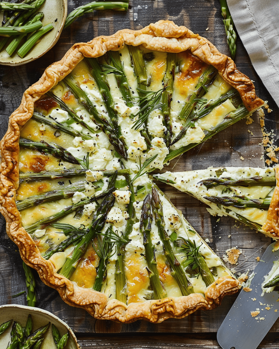 Asparagus, Goat Cheese and Tarragon Tart