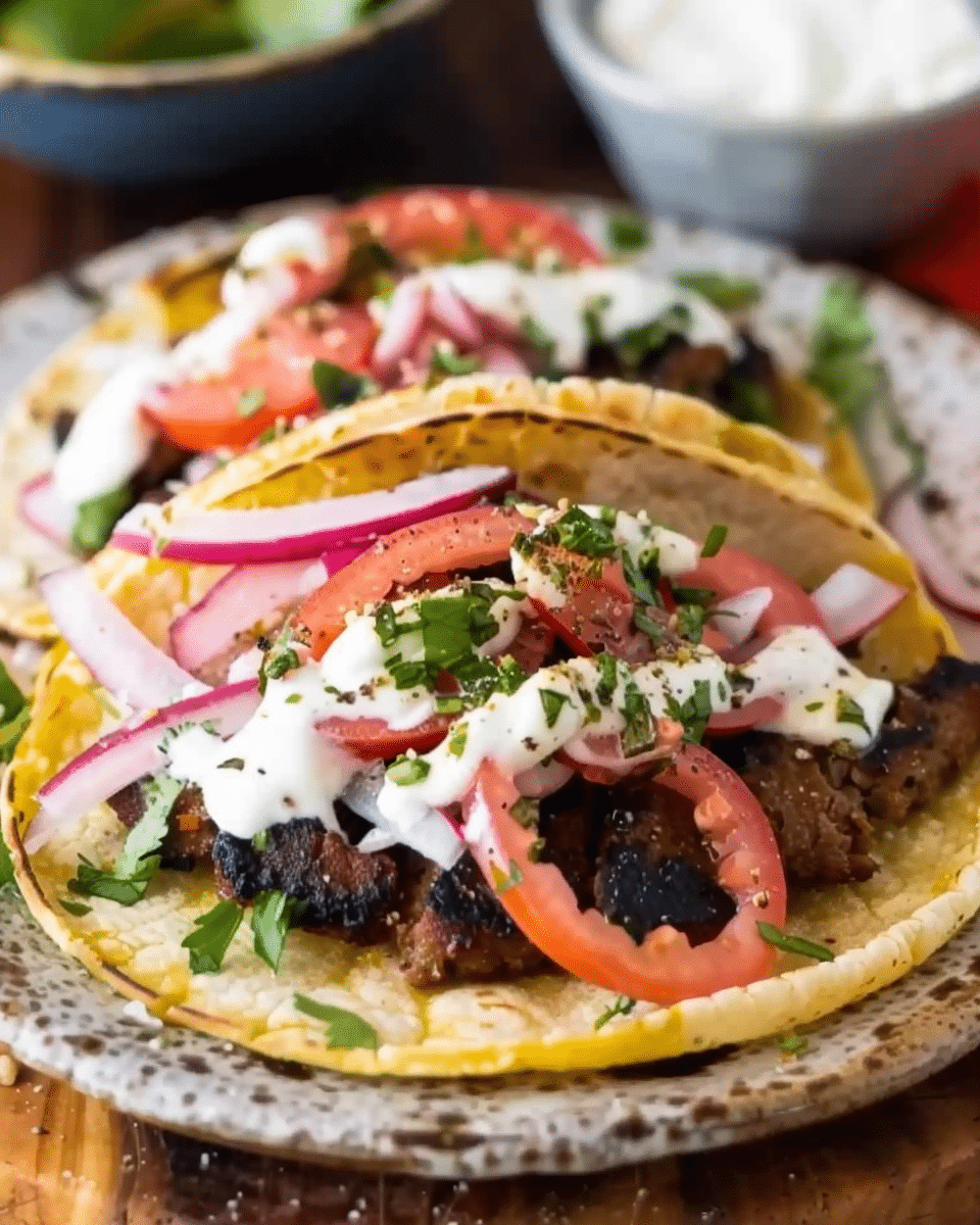 Gyros Smashed Tacos