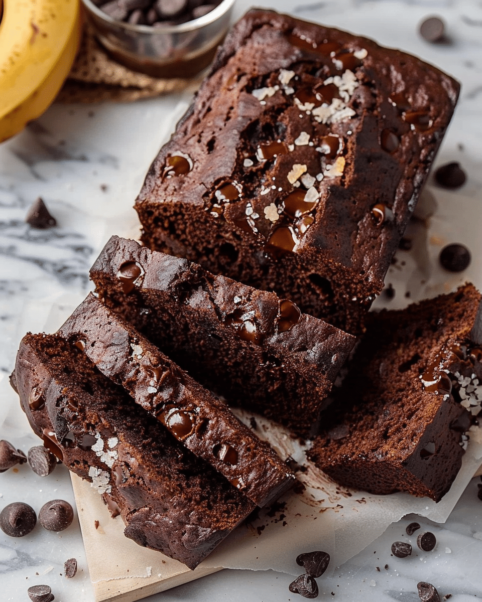 Olive Oil Chocolate Banana Bread