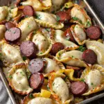 Sheet Pan Pierogies and Kielbasa