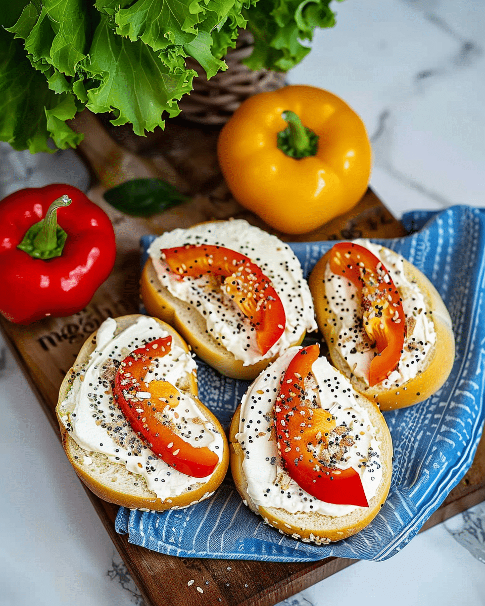 Bagel Cream Cheese Peppers