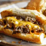 Cheesy Ground Beef Sandwich Recipe