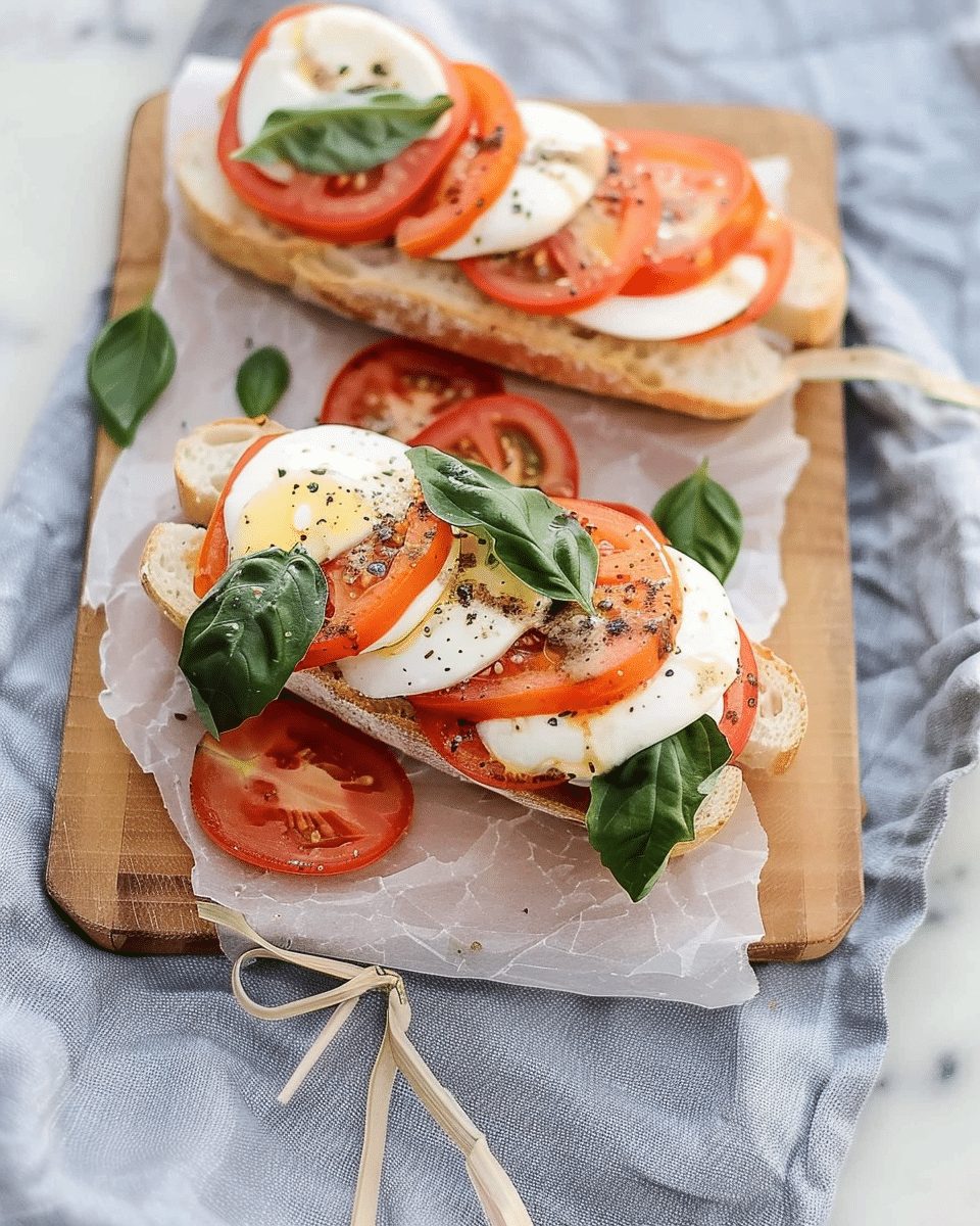Caprese Sandwich with Truffle Salt
