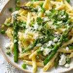 Spring Vegetable Pasta with Goat Cheese