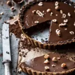 Vegan Chocolate Tart with Hazelnut Crust