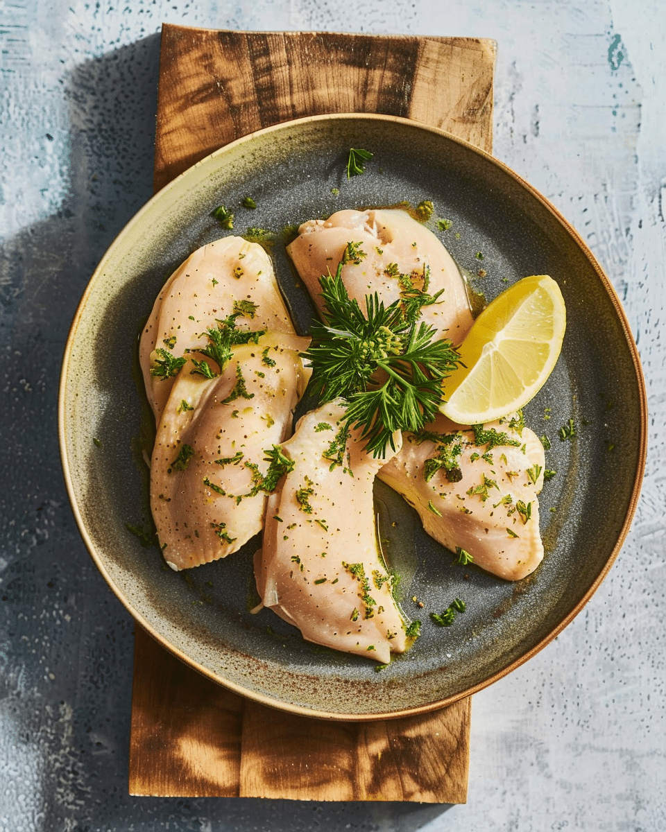 Poached Chicken Breasts