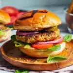 Chicken Burger with Mediterranean-Spiced Chicken Patties