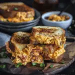 Kimchi Pimento Cheese Patty Melts
