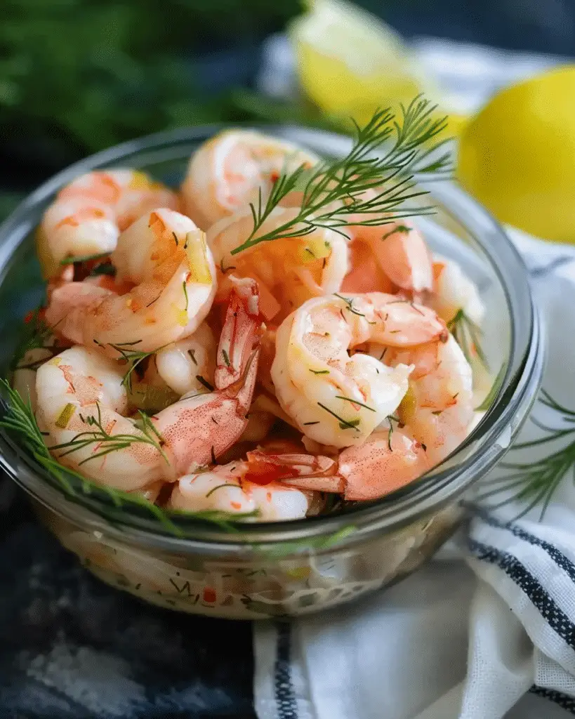 Southern Style Pickled Shrimp | TheFamilyCooking