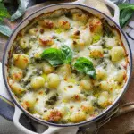 Chicken Gnocchi Bake with Creamy Pesto Sauce