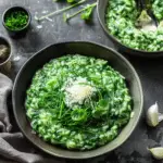 Nettle Risotto with Green Garlic and Taleggio