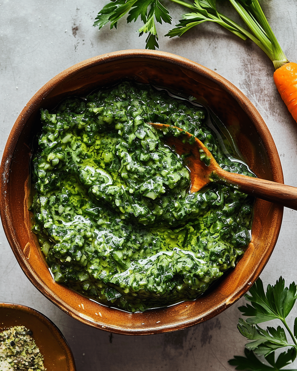 Carrot Top Pesto