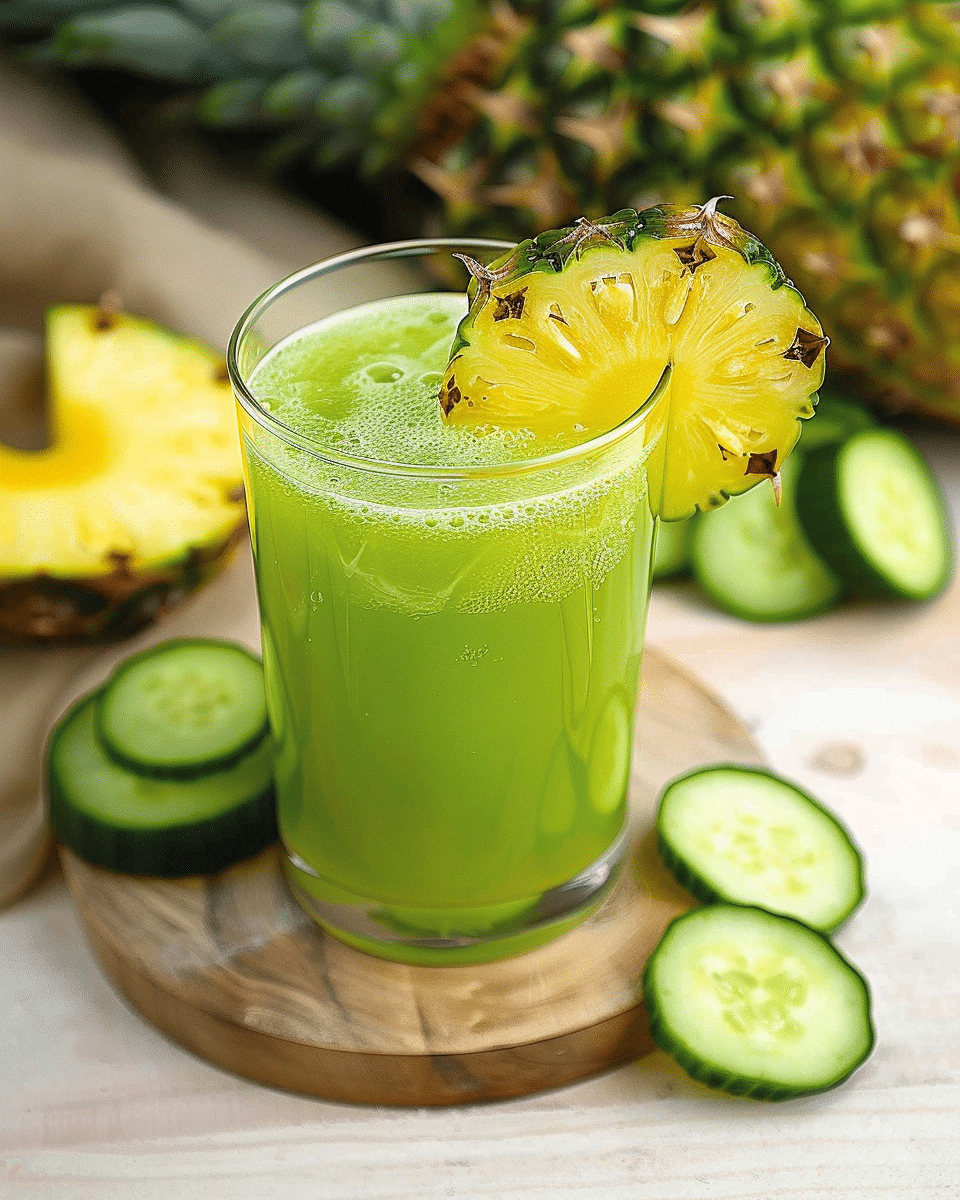 Pineapple and Cucumber Juice