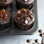 Skinny Double Chocolate Muffins