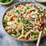 Antipasto Pasta Salad with Parmesan Herb Vinaigrette