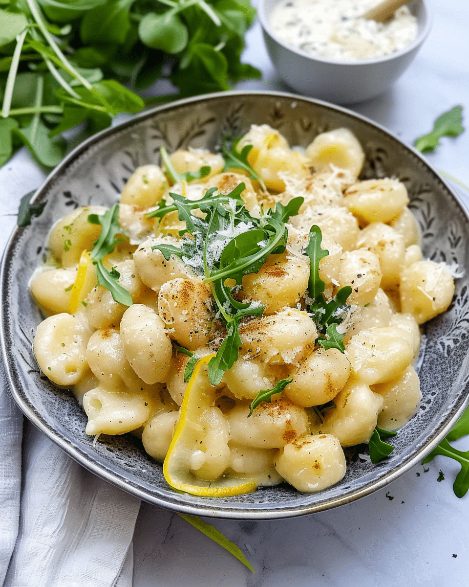 Gnocchi with Lemon-Parmesan Sauce