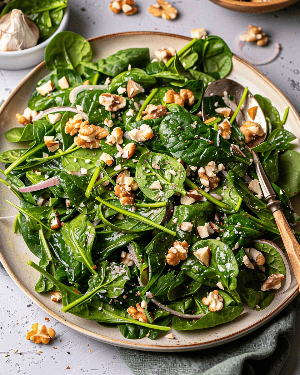 Wilted Spinach Salad