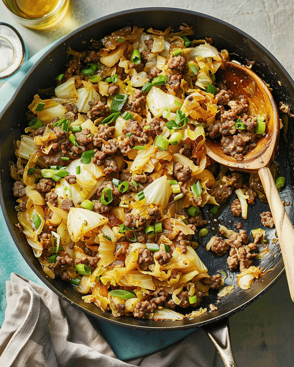 Ground Beef and Cabbage Skillet