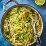 Sauteed Cabbage with Garlic and Lime