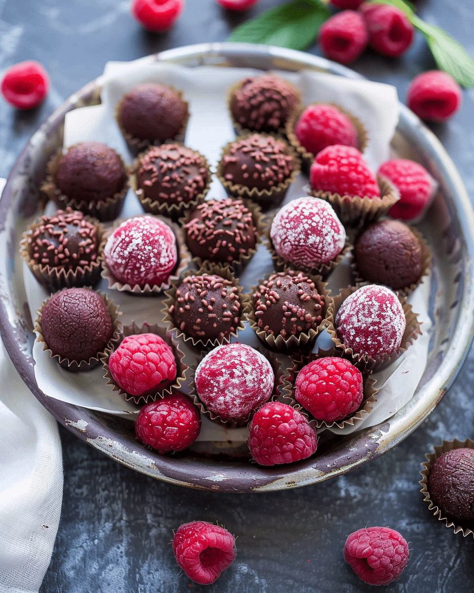 Chocolate Raspberry Truffles